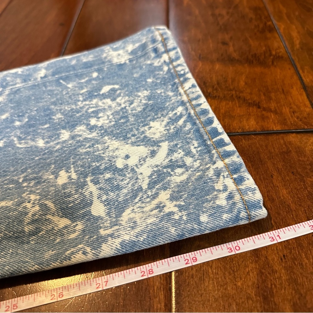 Ganni Blue Acid Wash Betzy Flare Jeans - Picture 9 of 16